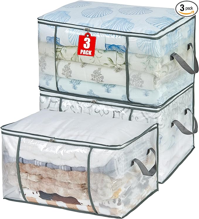 MKOKYD 80L Clear Large Storage Bag, Clothes Storage Containers by MKOKYD