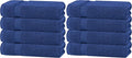 White Classic Navy Blue Bath Towels 27x54 Inch, Cotton Towel Set by WhiteClassic