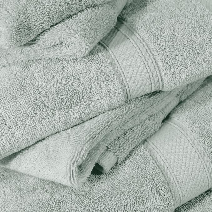SUPERIOR Egyptian Cotton Ultra Plush & Absorbent, 6 Piece Set, Sea Foam | Quick - Image 8