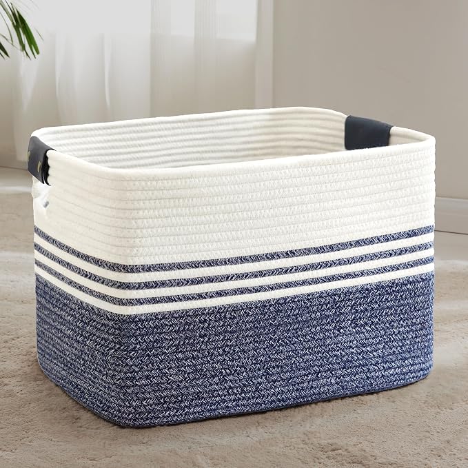 86L Woven Laundry Basket Hamper by SunNewt