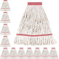 Matthew Cleaning Pack of 12 Heavy Duty Commercial White Mop Head Replacement by MATTHEWCLEANINGPRODUCTS