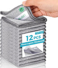 12 Pcs New Upgrade 3-Layer Non Scratch Wire Dishcloth, Cleans Fast Without by UAFAPCleaning