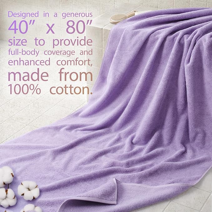 Cotton Paradise 100% Cotton Turkish Towel, Soft Absorbent Quick Dry, 40x80 - Image 2