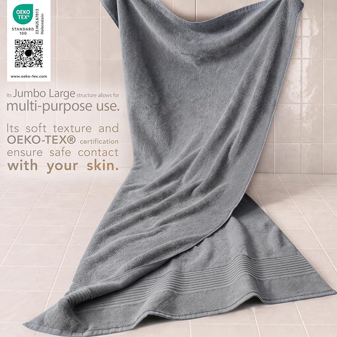 Cotton Paradise 100% Cotton Turkish Towel Set, Soft Absorbent Quick Dry - Image 3