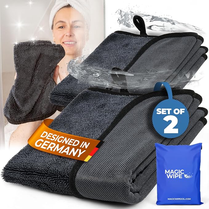 Magicwipe® Bathroom Drying Cloth XL – Removes Limescale & Hard Water Stains in by Unknown