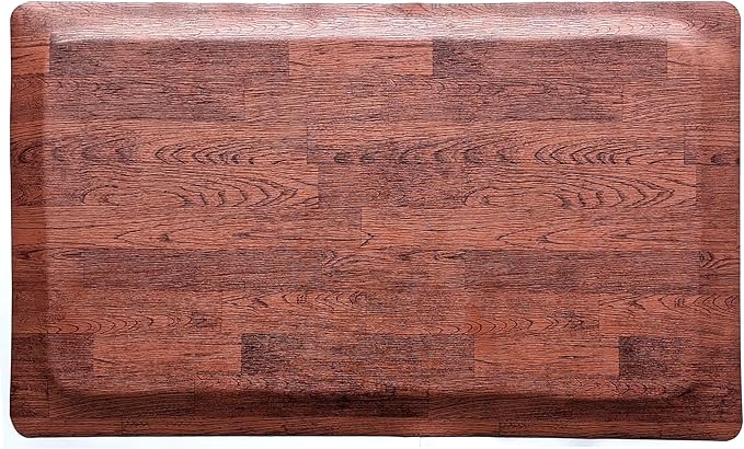 Rhino Mats, Softwoods Anti Fatigue Floor Mat, Commercial Grade Kitchen Mat, Standing Desk Mat, Office, Garage or Anywhere, Standing Comfort. (Oak, 3' x 4' x 1/2")