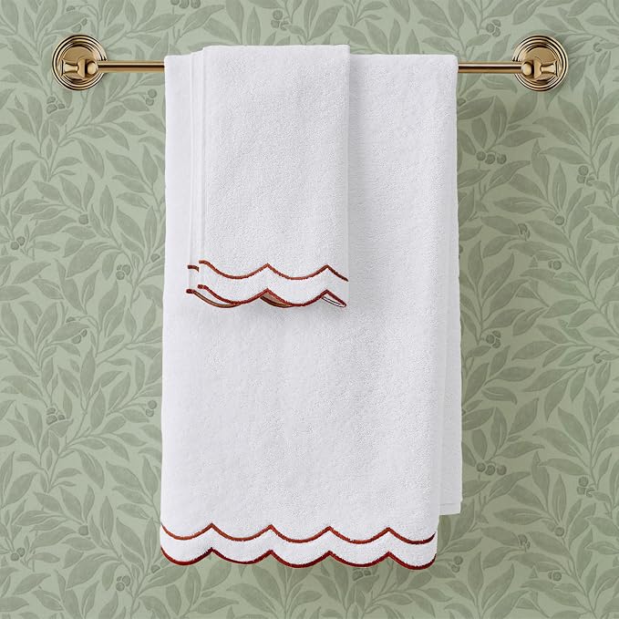 Peri Home 2 Piece Cotton Bath Towel Set, Embroidered - Image 7