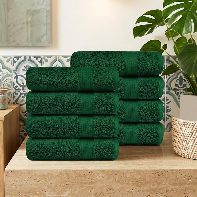 100% Cotton Hand Towels 18x28 Inches, 600 GSM, Soft & Absorbent - Image 2