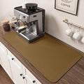 PoYang 31.5x17 Inch Coffee Mat, Extra Large Dish Drying Mat, Stain-Hiding by PoYang