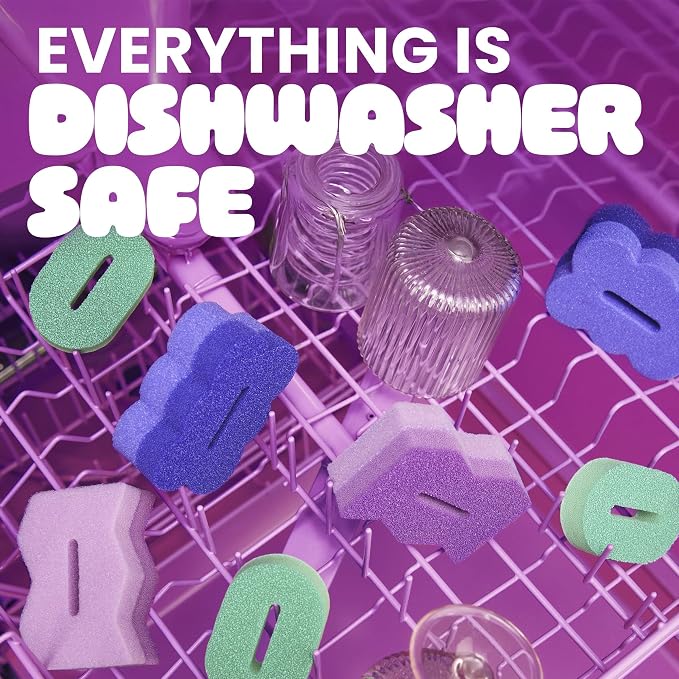 Brite by Scotch-Brite 2-Sided Scrub & Wipe Sponge, Midnight Mode, 6 | Scrubbing - Image 10