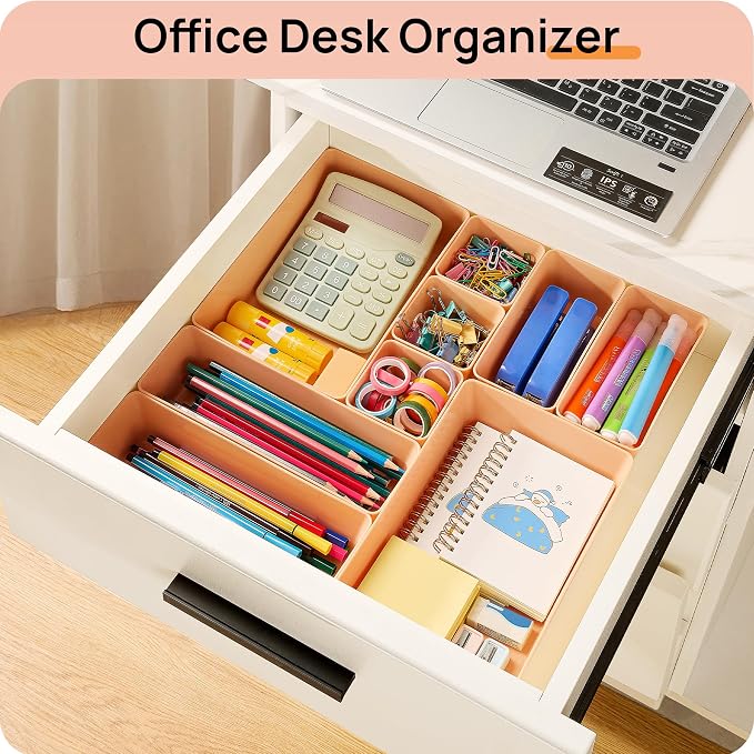 Vtopmart 25 Pack Plastic Drawer Organizers - Image 6
