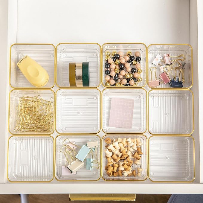 Martha Stewart Kerry Stackable Desk Drawer Organizers - Image 4