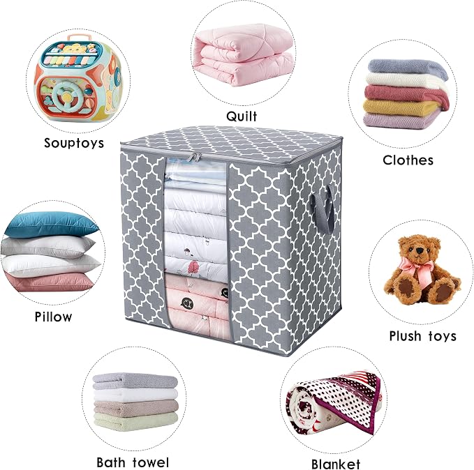 Storage Bags 8 Pack 100L Clothes Organization and Storage Containers | Large - Image 5