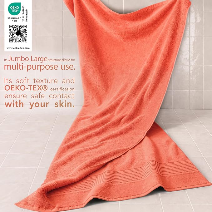 Cotton Paradise 100% Cotton Turkish Towel Set, Soft Absorbent Quick Dry - Image 3