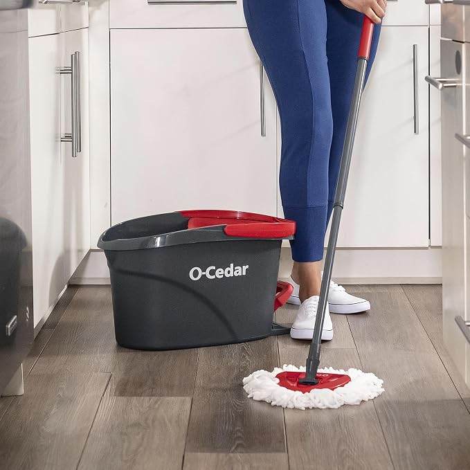 O-Cedar Easywring Microfiber Spin Mop & Bucket Floor Cleaning System - Image 13