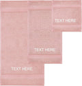 Chakir Turkish Linens 100% Cotton Personalized 3-Piece Set, Oeko-Tex Certified: by ChakirTurkishLinens