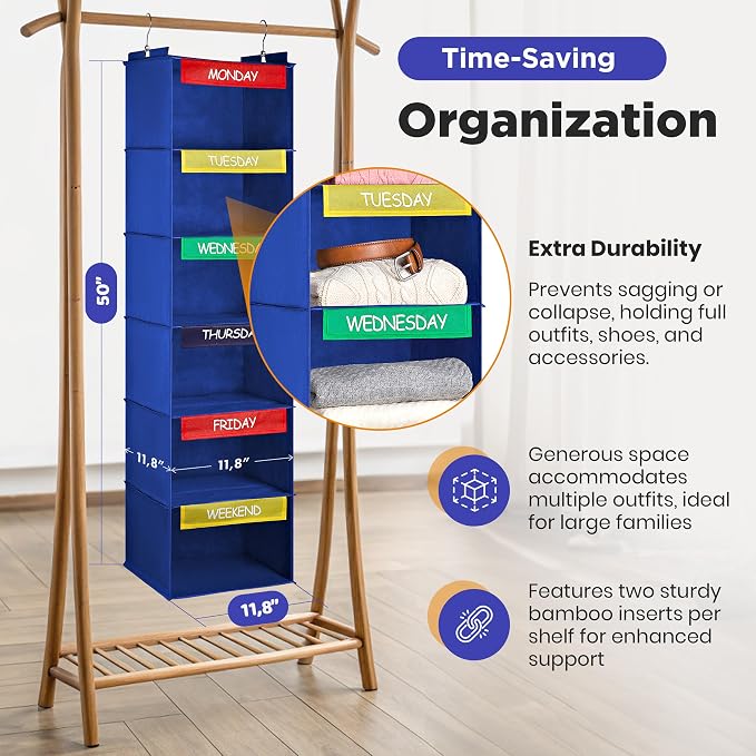 Handy Laundry Hanging Clothes Organizer - Image 2