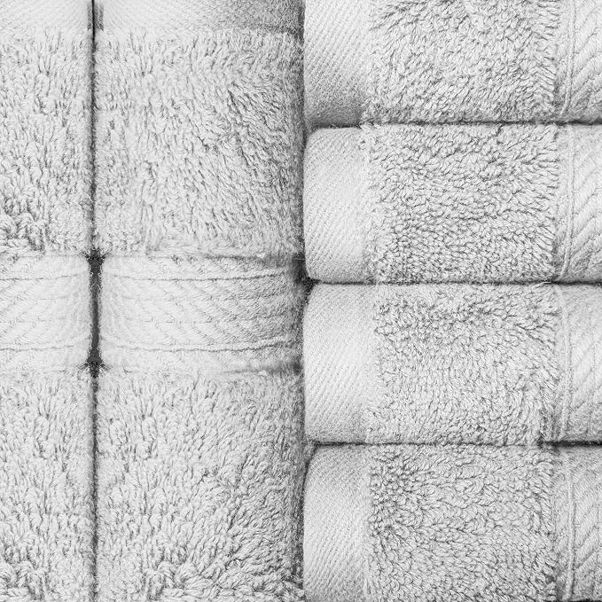 SUPERIOR Egyptian Cotton Plush & Absorbent, Face Towel Set of 6, Soft Luxury - Image 4
