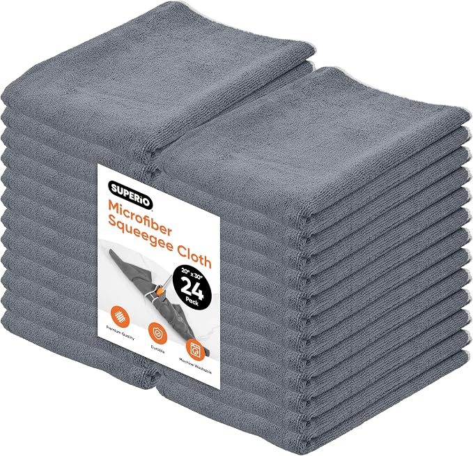 Superio Microfiber Squeegee Mopping Towel Extra Large Miracle Cloth 20 x 30 by Superio
