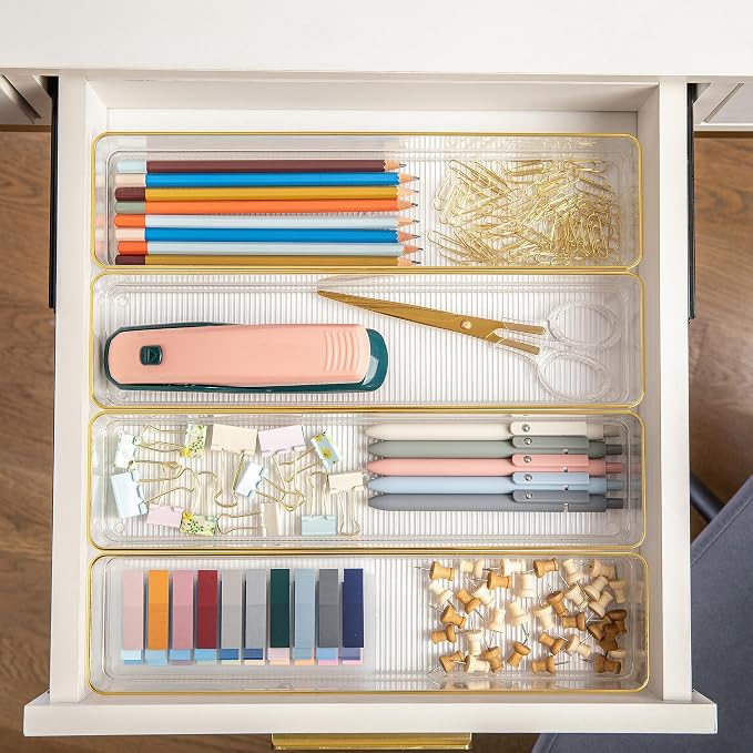 Martha Stewart Kerry Stackable Desk Drawer Organizers - Image 4