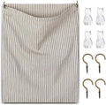 Reusable Dirty Rag Storage Linen Bag, Vertical Stripes by Ribbonlic