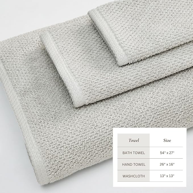 Great Bay Home 100% Cotton 6 Piece Towel Set - Image 4