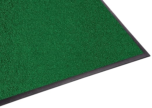 Guardian Platinum Series Indoor Wiper Floor Mat, Rubber with Nylon Carpet, 2'x11', Green