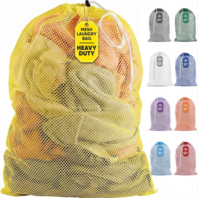 Handy Laundry Mesh XL Laundry Bag 24"x36", Heavy Duty Drawstring by Handy+Laundry