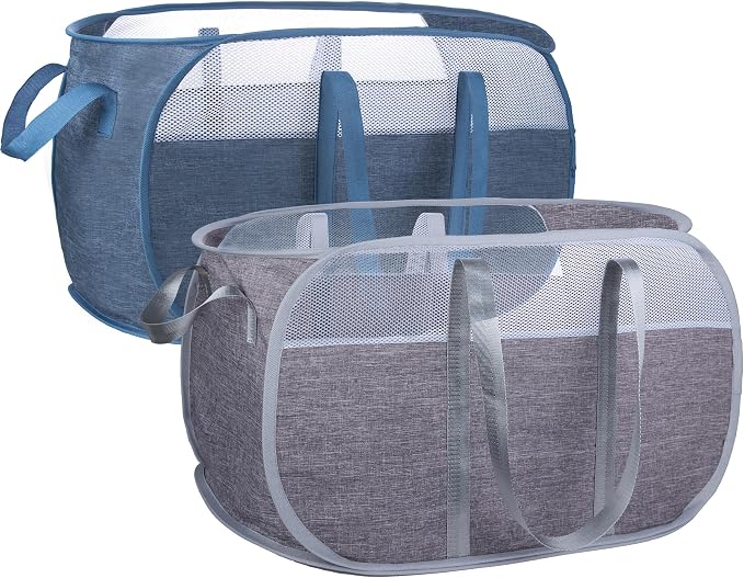 Pop Up Laundry Hamper，with Durable Handles collapsible laundry basket，Easy to by XIAYAN