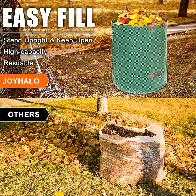 132 Gallon 3 Pack Reusable Lawn Bags - Image 2
