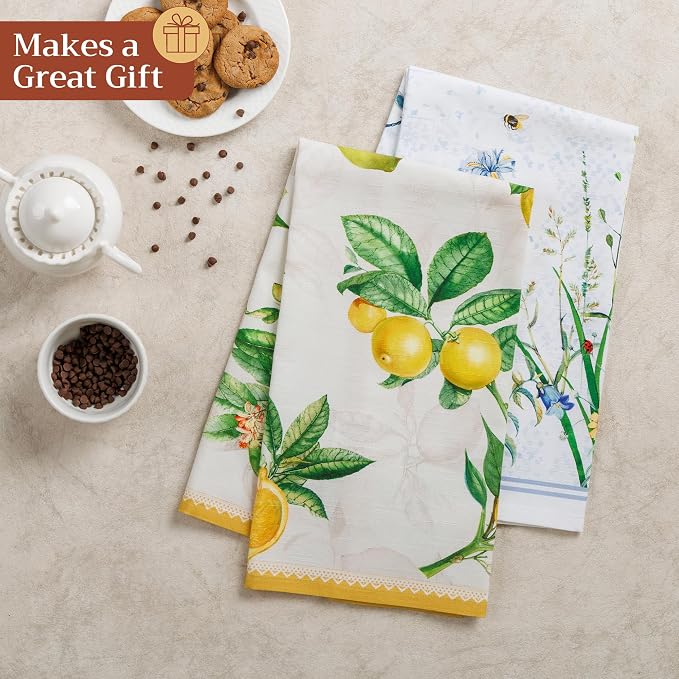 Maison d' Hermine Kitchen Towels Set of 6 Reusable 100% Cotton 27.50" x 20" - Image 6