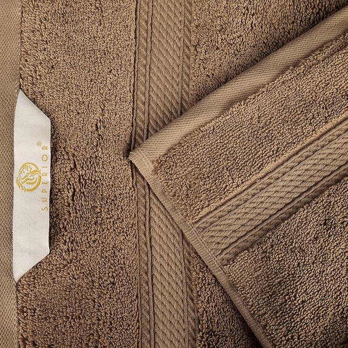 Superior Egyptian Cotton 800 GSM Plush & Absorbent, 9 Piece Set, Latte | Quick - Image 6