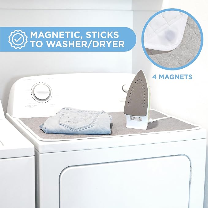 HOLDN’ STORAGE Ironing Mat, 28.25” x 19” Magnetic Laundry Pad - Image 2