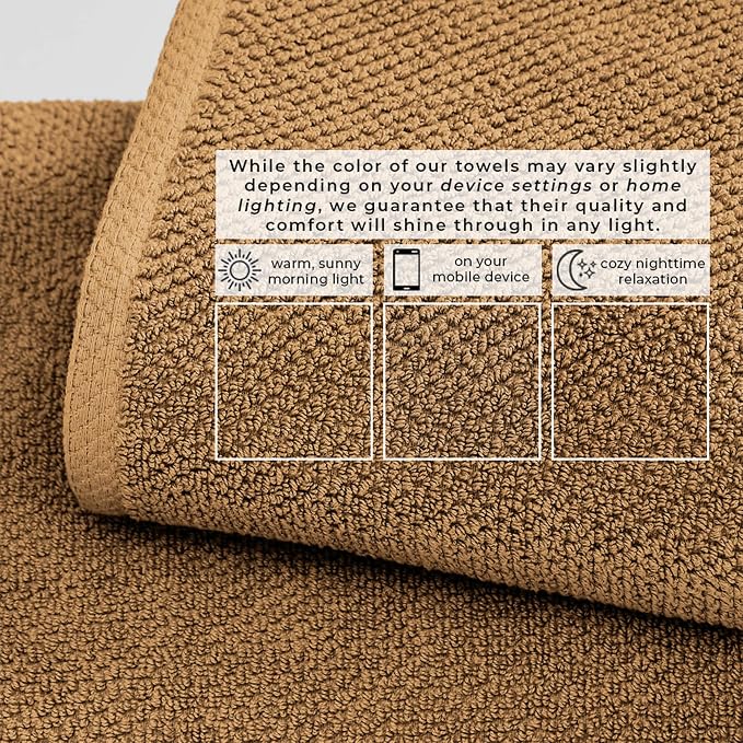 Great Bay Home 100% Cotton 6 Piece Bath Sheet Set - Image 5