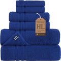 Hawmam Linen Royal Blue 6 Piece Bath Towels Set by HawmamLinen