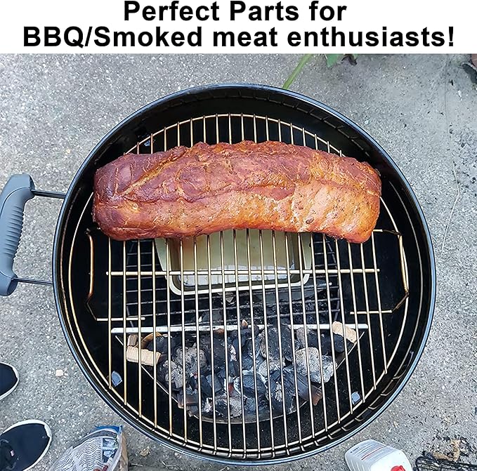 Charcoal Grate Cooking Grid Grate Replacement Parts for Weber 18.5" One-Touch,Bar-B-Kettle,Smokey Mountain,Jumbo Joe,Original Kettle Grill,Stainless Steel BBQ Accessories for Weber 7432 7440