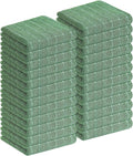 Homaxy 100% Cotton Terry Kitchen Towels, 24 Pack, Grass Green by Homaxy
