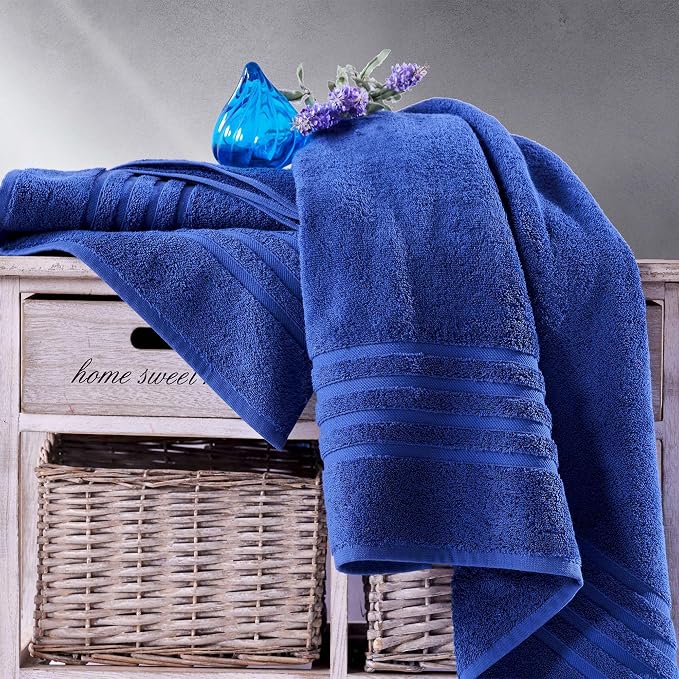 Hawmam Linen Jumbo Large Bath Sheets Towels 2 Pack Soft and Absorbent - Image 5