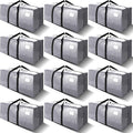 VELVETSURE 12 Pack Heavy Duty Extra Large Moving Bags W/Backpack Straps by VELVETSURE