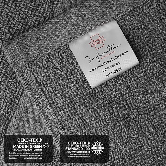 Infinitee Xclusives 100% Cotton Luxury Wash Cloths - Image 5