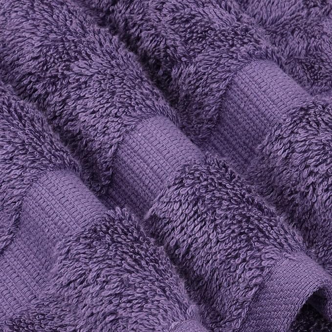 Chakir Turkish Linens 100% Cotton 2-Pack Bath Sheets 35x70, Plum | Premium - Image 5