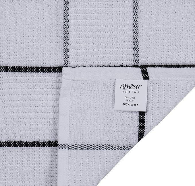 AMOUR INFINI Dish Cloths for Washing Dishes Set of 8 - Image 5