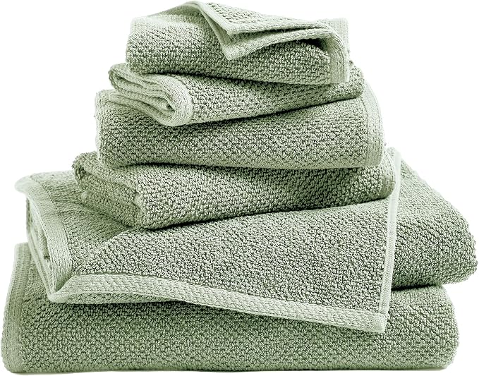 Great Bay Home 100% Cotton 6 Piece Towel Set by GreatBayHome