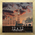 wallsthatspeak 12x12 Gold Picture Frame for Puzzles Posters Photos or Artwork