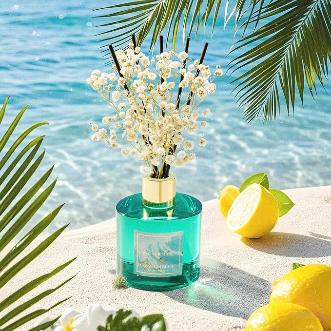 Reed Diffuser - Hawaii Melody 6.7 Fl.oz Reed Diffuser Set - Image 7