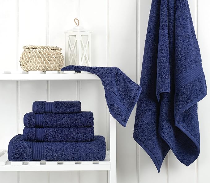 Cotton Paradise 100% Cotton Turkish Towel Set, Soft Absorbent Quick Dry - Image 3