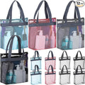 12 Pcs Mesh Shower Caddy Portable 12.2 x 10.24 In Large Gym Shower Bag Bulk by Patelai
