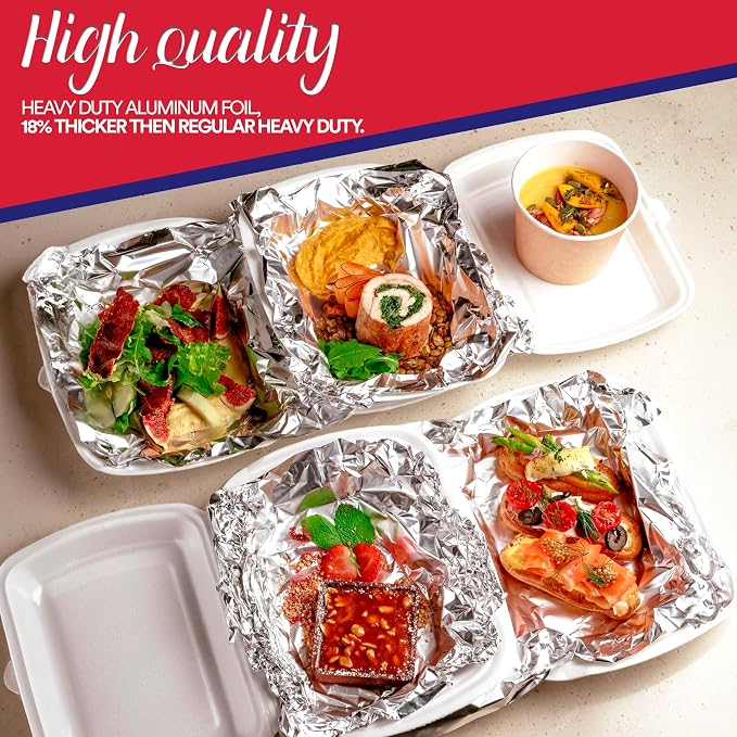 Foilman Thick & Heavy Duty Aluminum Foil Roll - Image 2