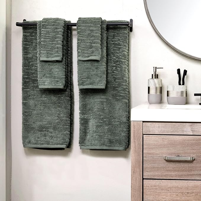 SKL Home CloudSoft Bath Towel Set, 100% Cotton Luxury, 2 hand towels, 2 - Image 5