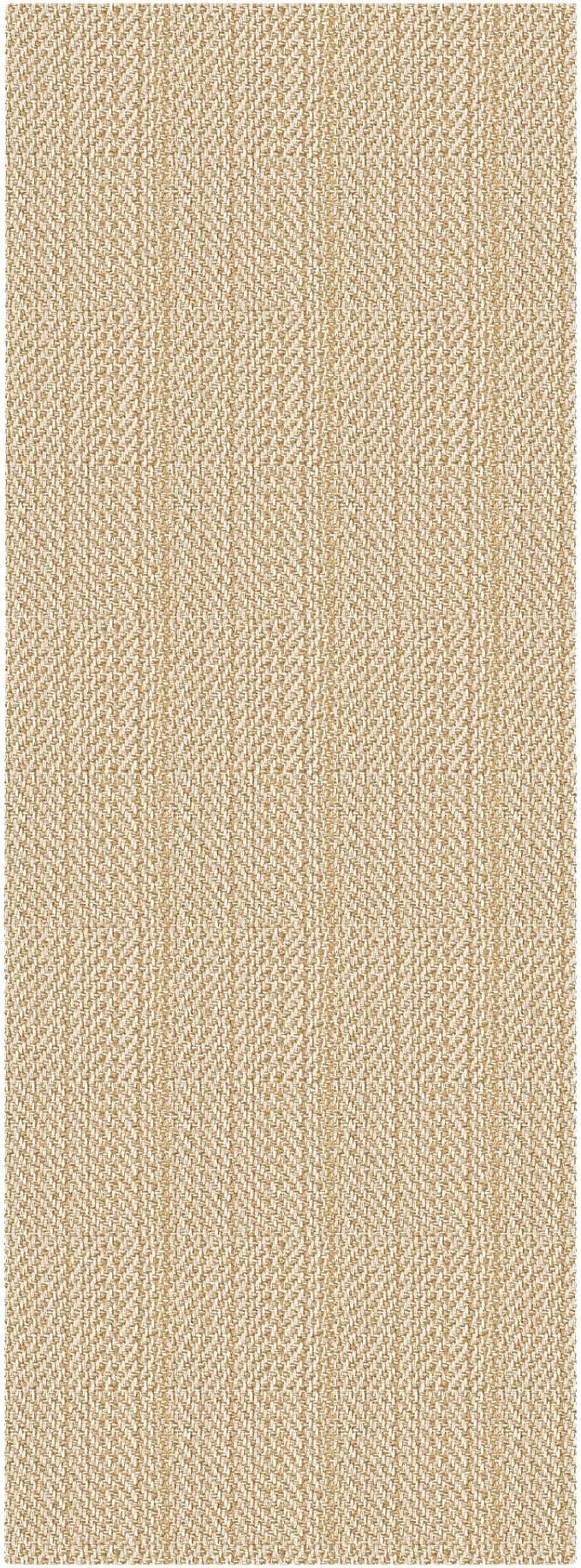 IOHOUZE Washable Runner Rug 3x10 Non Slip Rubber Backed Long Hallway Runner Entryway Runner Indoor, Kitchen Rugs Woven Cotton Floor Carpet for Hall Entrance, Warm Beige/Orange/Apricot